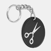Porte-clés Ciseaux simples de vecteur (sélectionnez votre (Devant gauche)