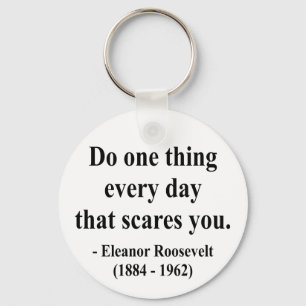 Porte-clés Citation 2a d'Eleanor Roosevelt