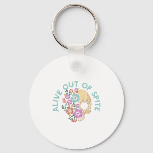 Porte-clés Citation Alive Out Of Ste Skull (Recto)
