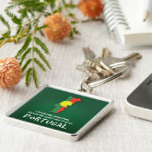 Porte-clés Citation Amusante Je Googlais Mes Symptômes Portug (Côté)