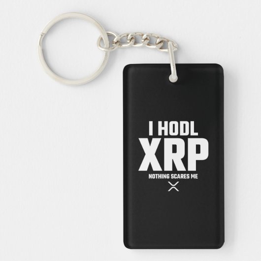 Porte-clés Citation amusante XRP Crypto CryptoCurrency Hodl X (Devant)
