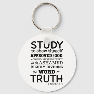 Porte-clés Citation biblique 2 Timothée 2:15