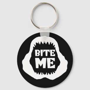 Porte-clés Citation Bite me - Requin Jaws