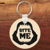 Porte-clés Citation Bite me - Requin Jaws (Recto)
