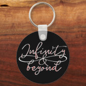 Porte-clés Citation calligraphique Symbole sans fin simple in (Recto)