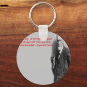 Porte-clés Citation célèbre "Lutte" de Sigmund Freud (Recto)