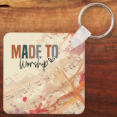 Porte-clés Citation chrétienne inspirée faite pour le culte (Verso)