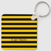 Porte-clés Citation d'amour mignonne Bumble Bee Stripes Motif (Dos)