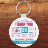 Porte-clés Citation d'appréciation du Merci (Recto)