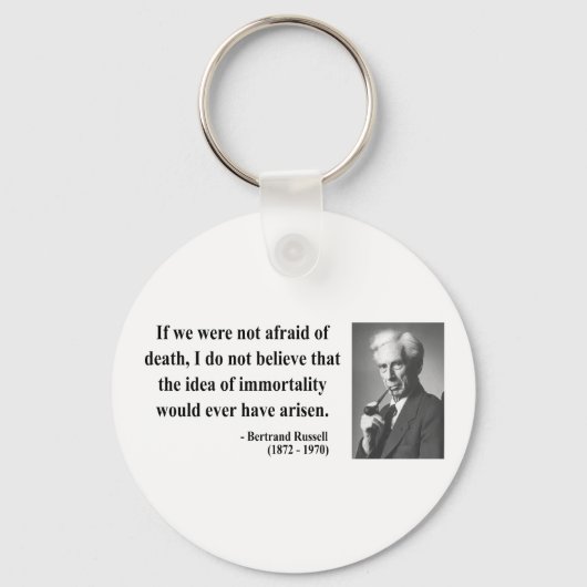 Porte-clés Citation de Bertrand Russell 1b (Recto)