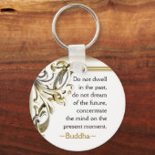 Porte-clés Citation de bouddha inspirante (Recto)