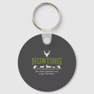 Porte-clés Citation de chasse drôle Hommes Faune Extérieur Vi