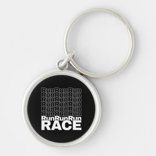Porte-clés Citation de course en cours de course motivationne (Devant)