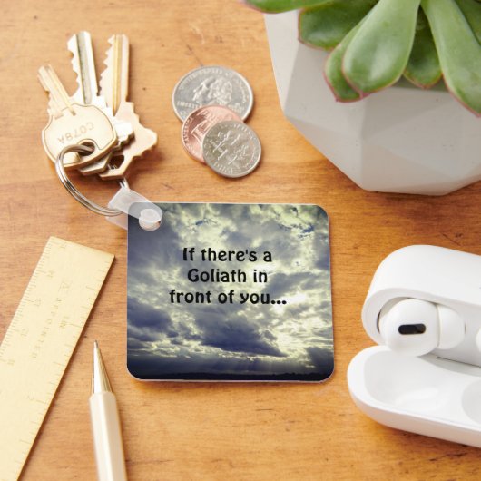 Porte-clés Citation de David et Goliath (Bureau)