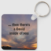 Porte-clés Citation de David et Goliath (Dos)