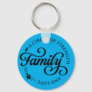 Porte-clés Citation de famille inspirante