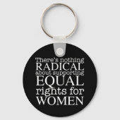 Porte-clés Citation de femmes radicales sur les droits des fe (Verso)