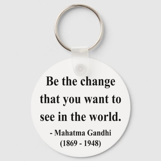 Porte-clés Citation de Gandhi 1a (Recto)
