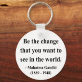 Porte-clés Citation de Gandhi 1a (Recto)