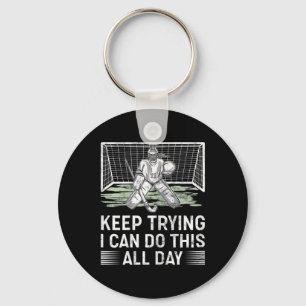 Porte-clés Citation de gardien de but de hockey sur gazon fém