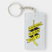 Porte-clés Citation de gardien de hockey sur glace (Devant)