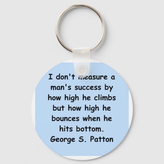 Porte-clés citation de george s patton (Recto)