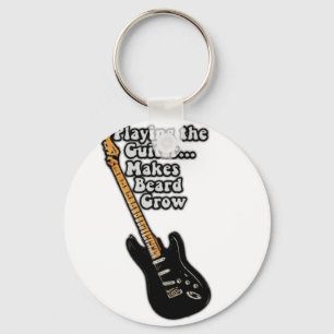 Porte-clés Citation de guitare drôle pour les joueurs de guit