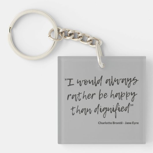 Porte-clés Citation de Jane Eyre I (Devant)