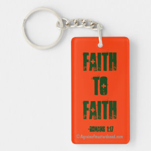 Porte-clés Citation de la foi à la Bible
