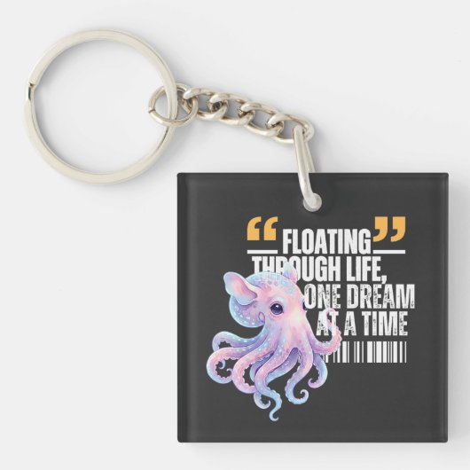 Porte-clés Citation de la pieuvre Dumbo - Flottant à travers (Devant)