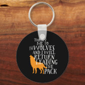 Porte-clés Citation de leadership inspirationnel de dirigeant (Recto)