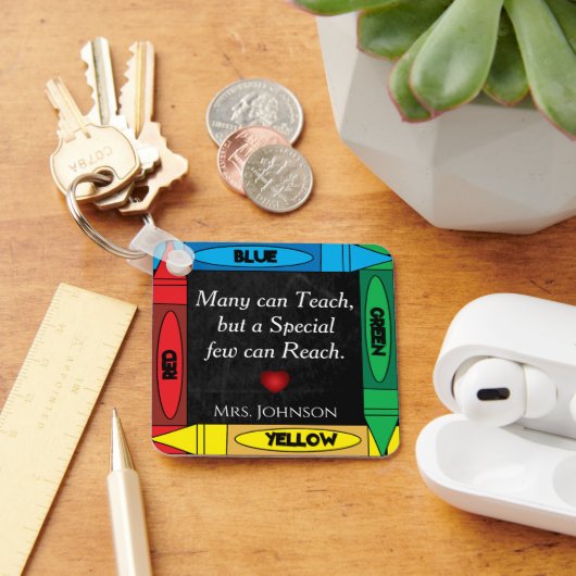 Porte-clés Citation de l'enseignant #2- Personnaliser (Bureau)