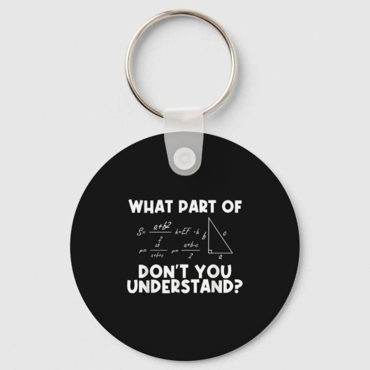 Porte-clés Citation de maths drôle Mathématiques Cher profess (Recto)