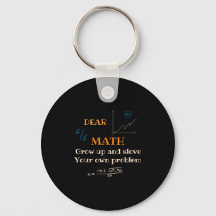 Porte-clés Citation de maths drôle pour filles garçons adoles