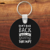 Porte-clés Citation de motivation inspirationnelle Ne pas reg (Recto)