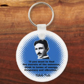 Porte-clés Citation De Nikola Tesla T-Shirt (Verso)