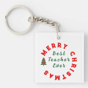 Porte-clés Citation de Noël pour l'appréciation des enseignan