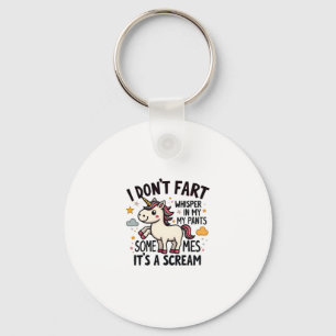 Porte-clés Citation de pet de licorne drôle Vintage Licorne A