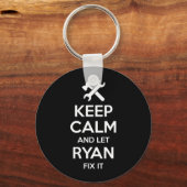 Porte-clés Citation de Ryan Fix Anniversaire drôle Nom person (Recto)
