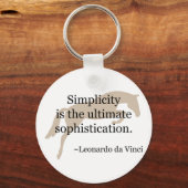 Porte-clés Citation De Simplicité Avec Cheval Jumper (Recto)