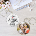 Porte-clés Citation De Soeur Drôle Si Vous Tombez Nom Du Coeu<br><div class="desc">Un cadeau amusant pour votre soeur avec la citation : "Vous et moi sommes soeurs,  rappelez-vous : si vous tombez,  je vous prendrai après que j'ai fini de rire."</div>