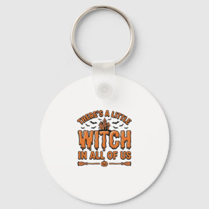 Porte-clés Citation de sorcière d'Halloween Design vectoriel