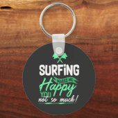 Porte-clés Citation de surf drôle (Recto)