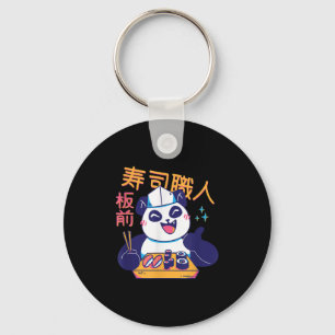 Porte-clés Citation de sushi japonais Kawaii Bon Chef Nourrit