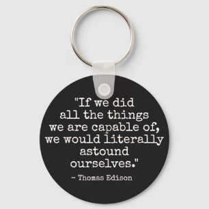 Porte-clés Citation de Thomas Edison
