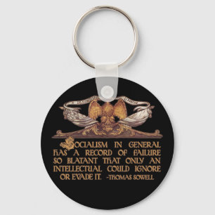 Porte-clés Citation de Thomas Sowell sur le socialisme