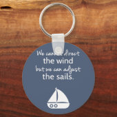 Porte-clés Citation de voilier nautique (Recto)