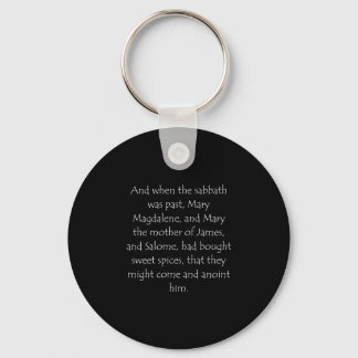 Porte-clés Citation d'écriture Mark 16 1
