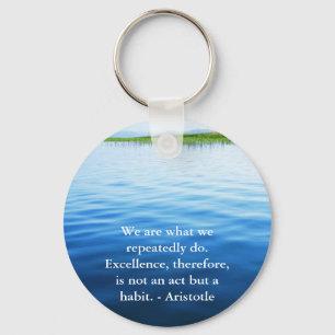 Porte-clés Citation d'excellence d'Aristote