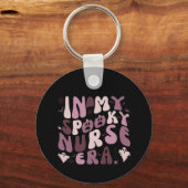 Porte-clés Citation d'infirmière Éffrayante rétro Halloween (Recto)